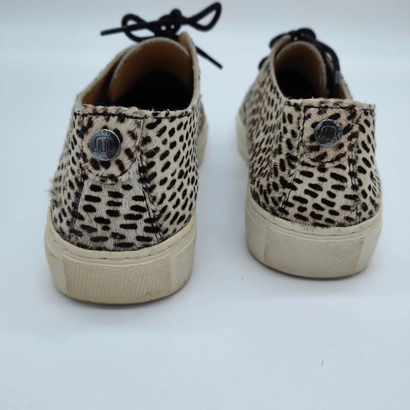 Maruti Brazz Lace Up Pony Hair Leather Animal Print Shoes Trainers EU 37 UK 4 - Picture 2 of 6